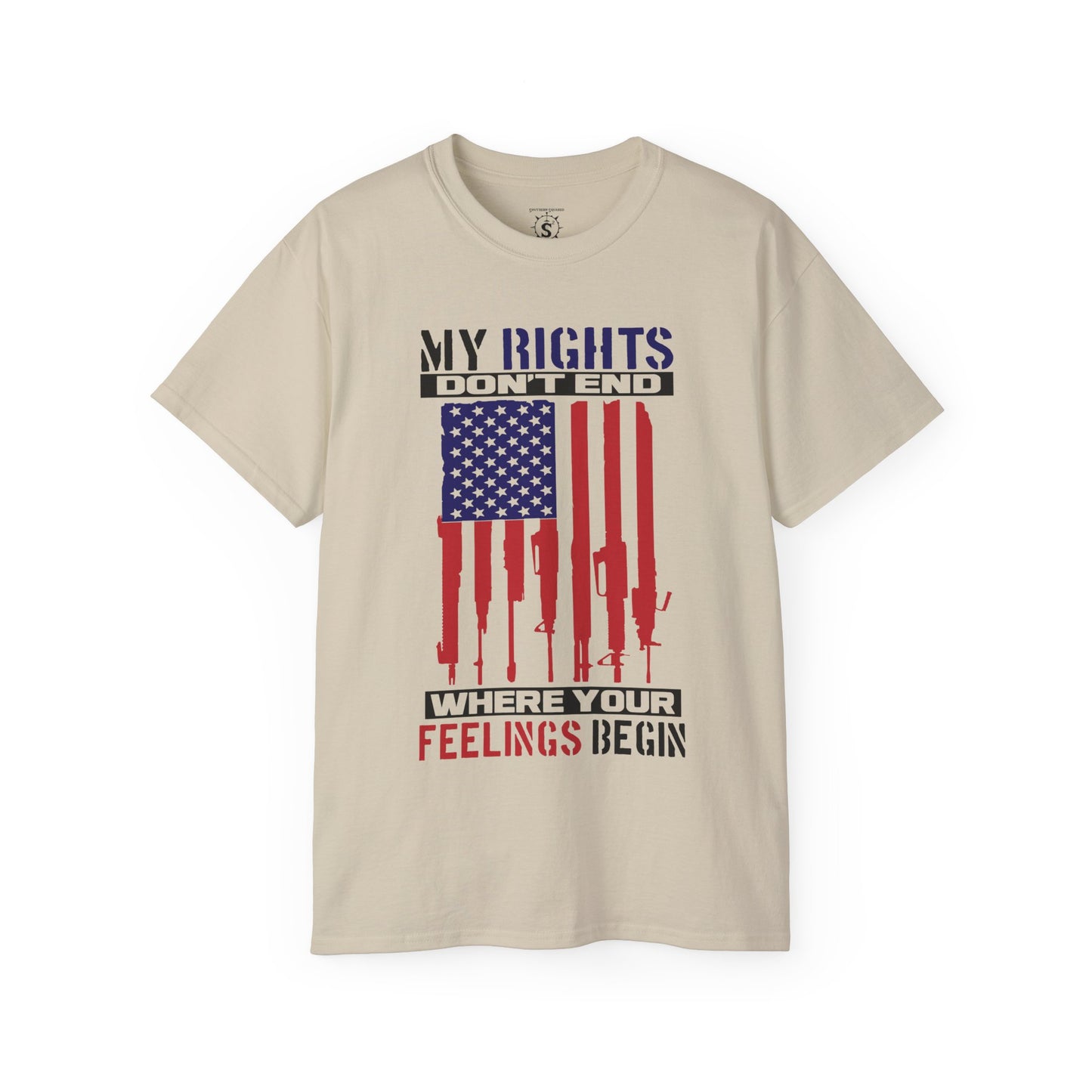 Tee - My Rights Don't End Where Your Feelings Begin - Unisex Cotton Shirt