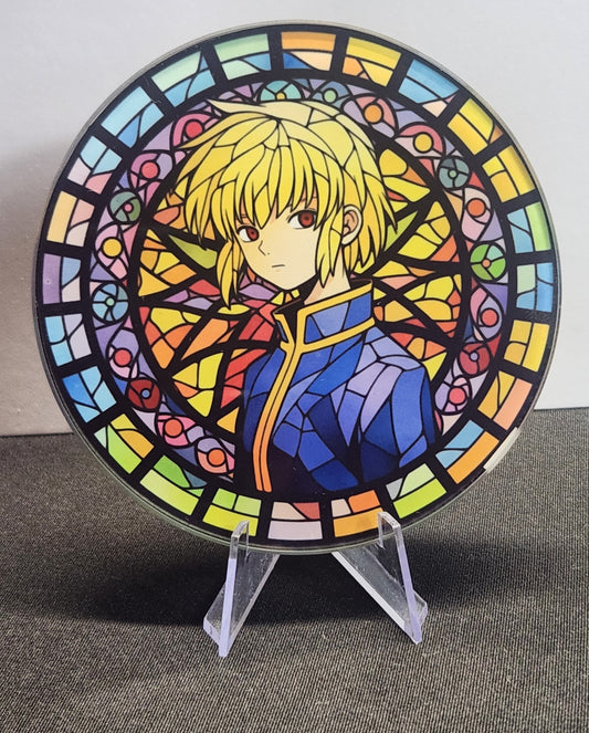 Glass Beverage Coaster (Hunter X Hunter, Anime, Kuripika)