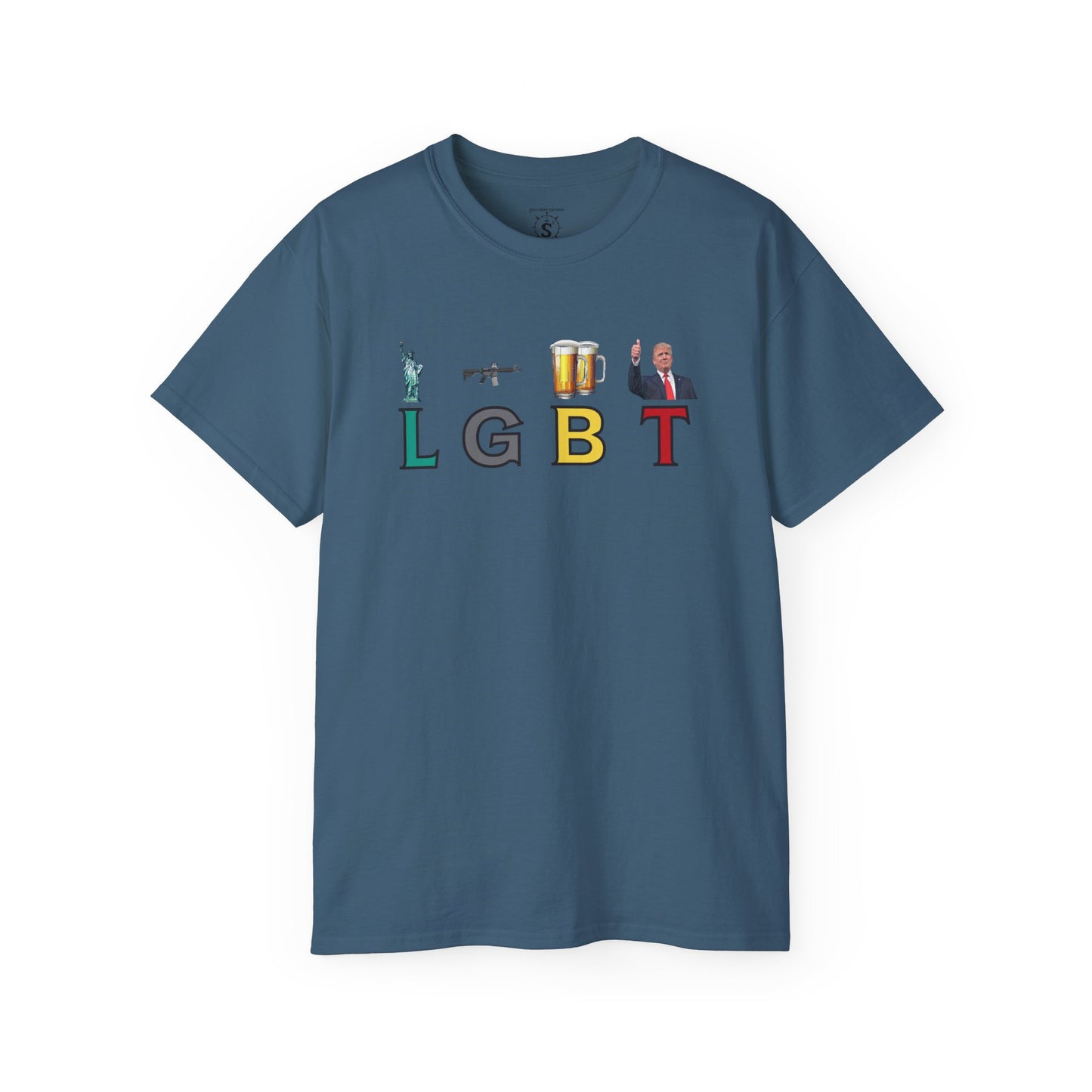 T-Shirt - LGBT: Liberty, Guns, Beer, Trump Unisex Cotton Shirt