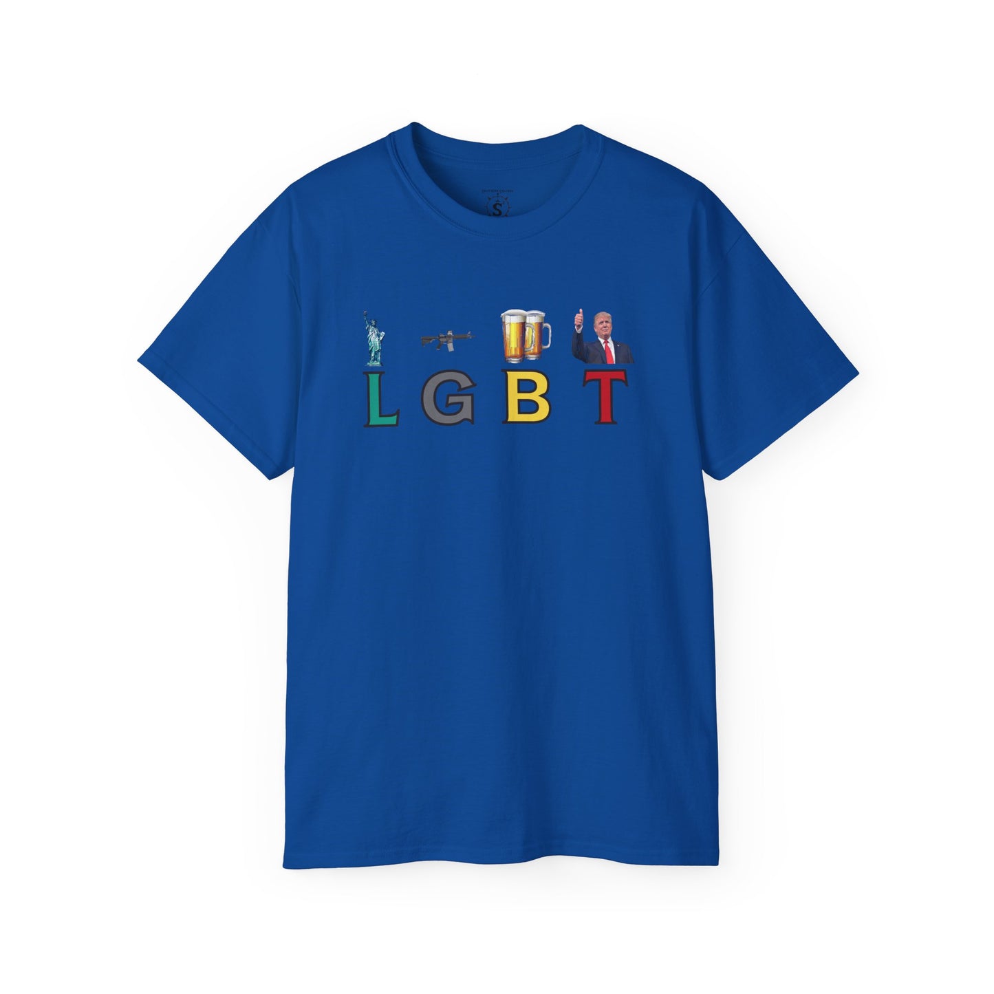 T-Shirt - LGBT: Liberty, Guns, Beer, Trump Unisex Cotton Shirt