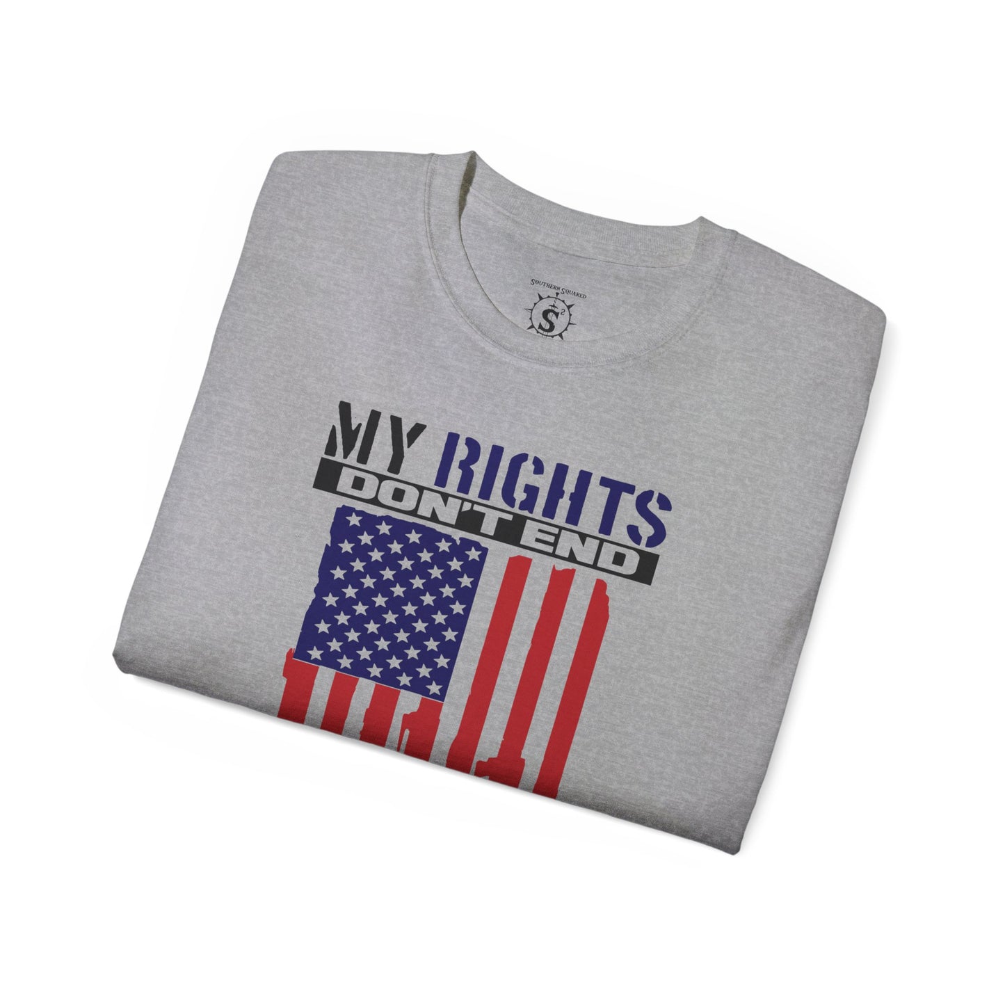 Tee - My Rights Don't End Where Your Feelings Begin - Unisex Cotton Shirt