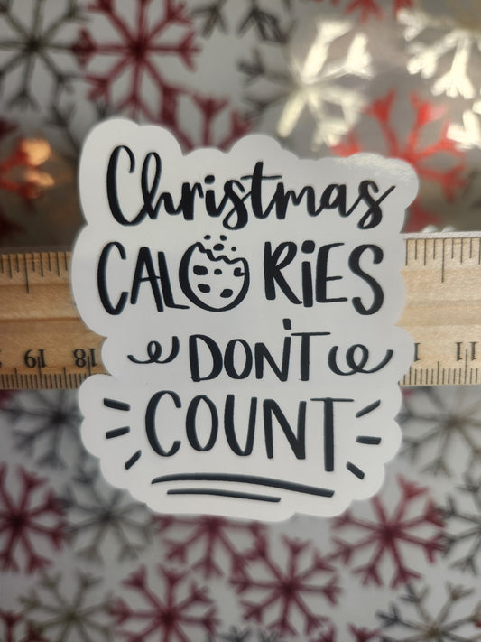 Sticker: Christmas Calories Don't Count