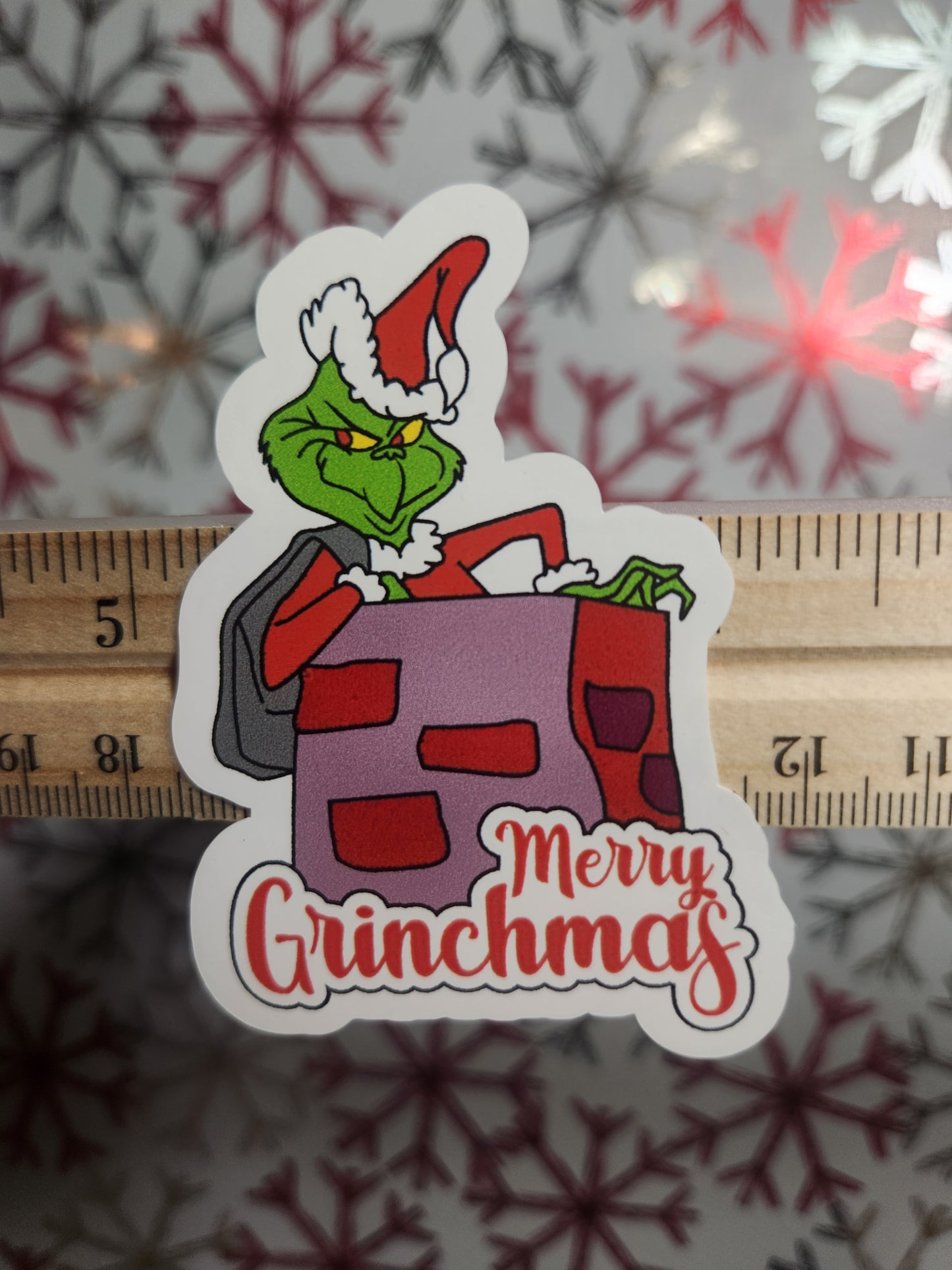 Christmas Sticker: Merry Grinchmas