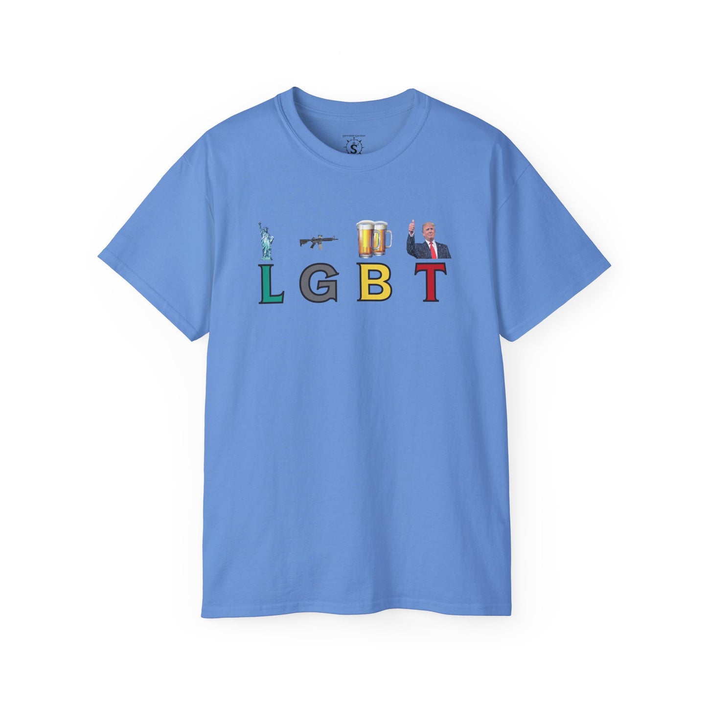 T-Shirt - LGBT: Liberty, Guns, Beer, Trump Unisex Cotton Shirt