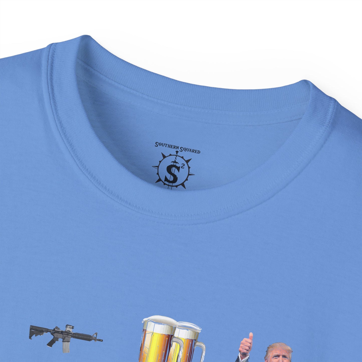 T-Shirt - LGBT: Liberty, Guns, Beer, Trump Unisex Cotton Shirt