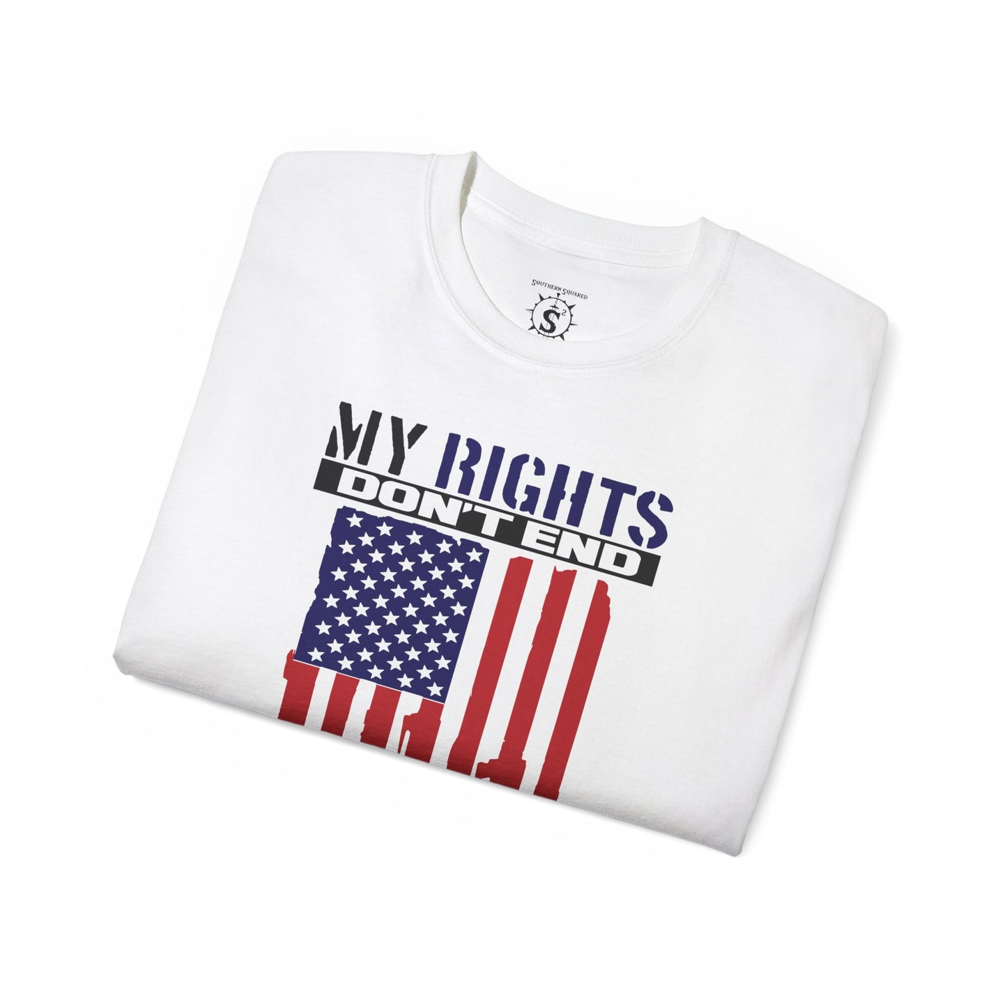 Tee - My Rights Don't End Where Your Feelings Begin - Unisex Cotton Shirt