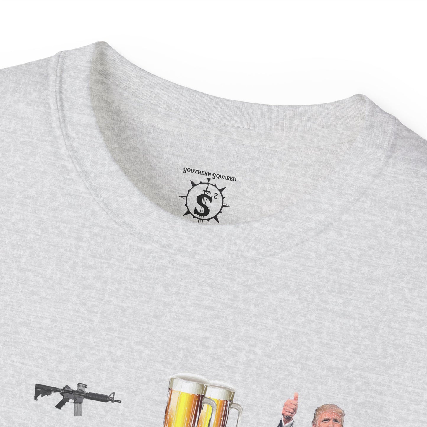 T-Shirt - LGBT: Liberty, Guns, Beer, Trump Unisex Cotton Shirt