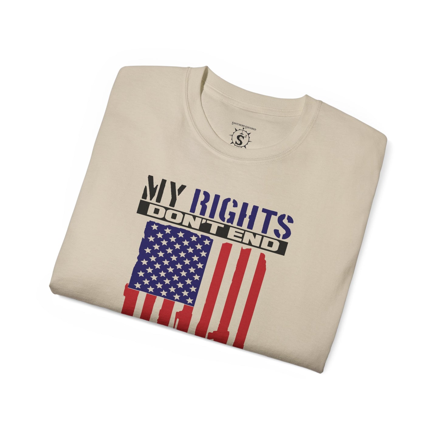 Tee - My Rights Don't End Where Your Feelings Begin - Unisex Cotton Shirt