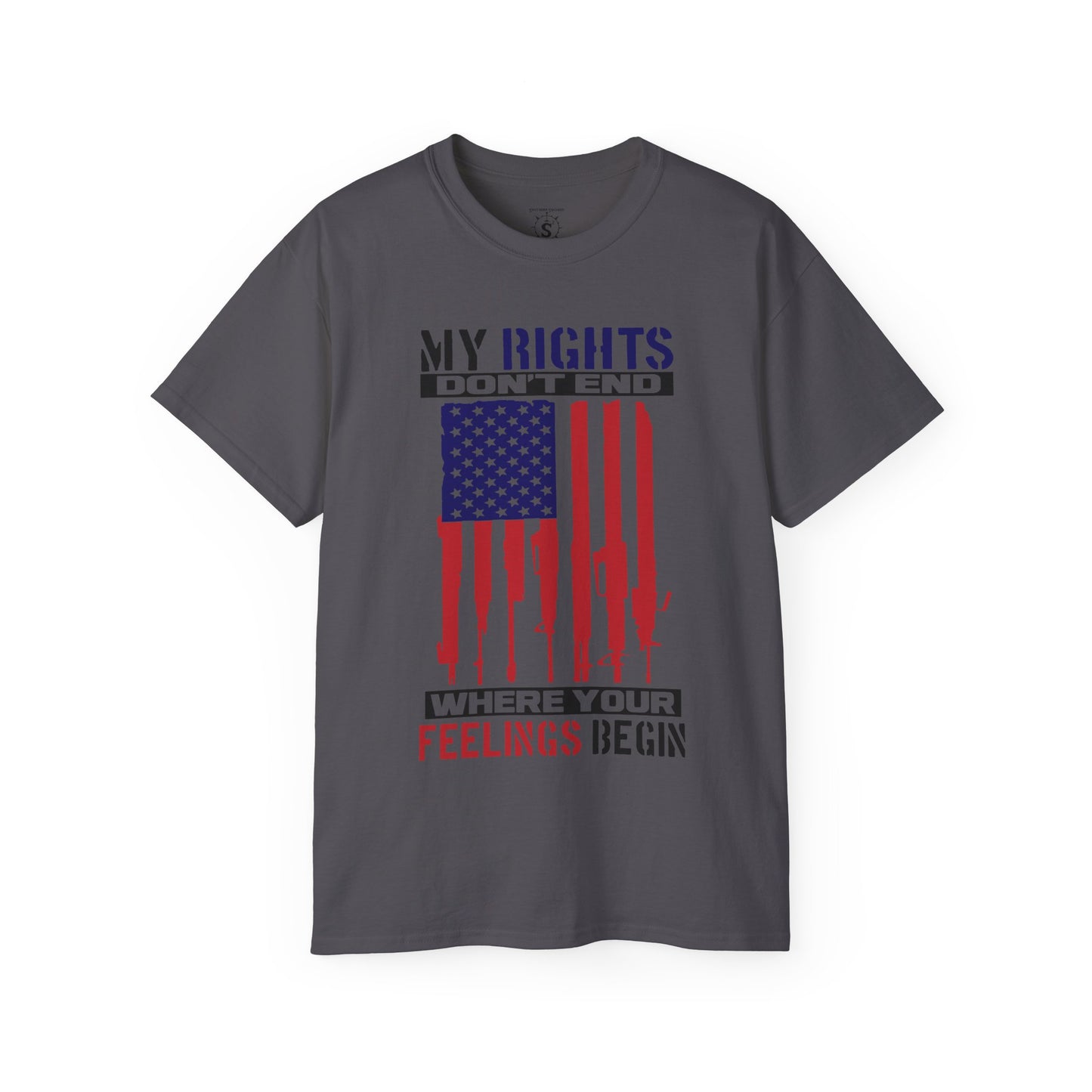 Tee - My Rights Don't End Where Your Feelings Begin - Unisex Cotton Shirt