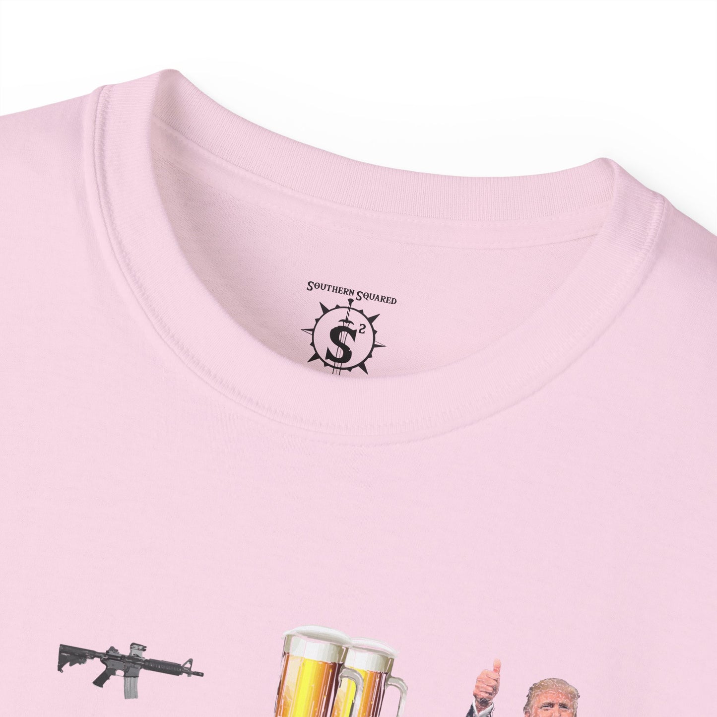 T-Shirt - LGBT: Liberty, Guns, Beer, Trump Unisex Cotton Shirt