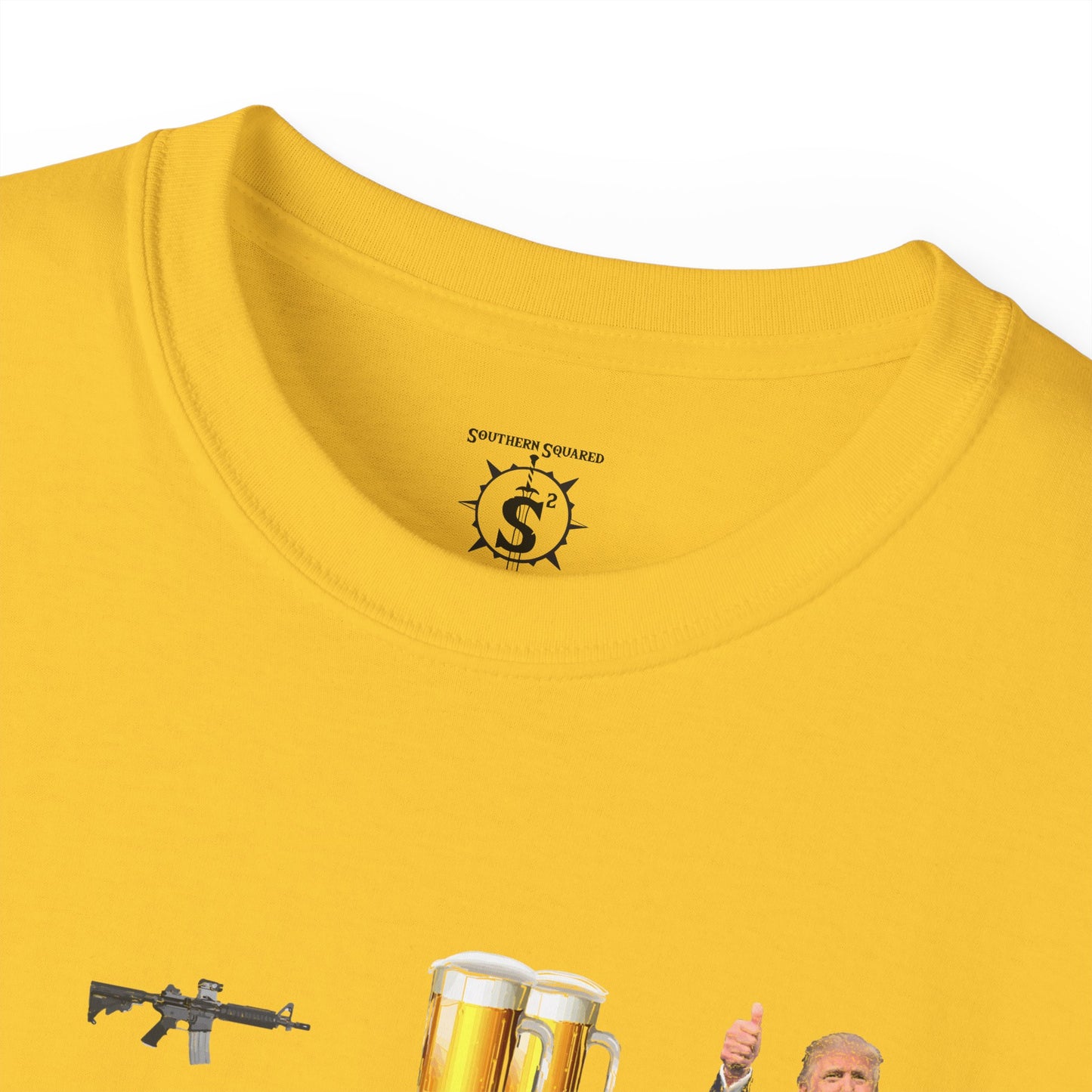 T-Shirt - LGBT: Liberty, Guns, Beer, Trump Unisex Cotton Shirt