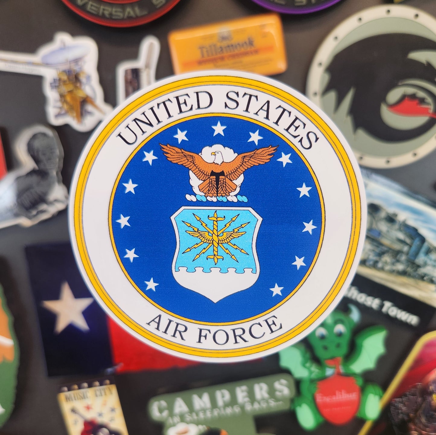 Sticker: Patriotic (United States Air Force Logo Sticker, Military Sticker)