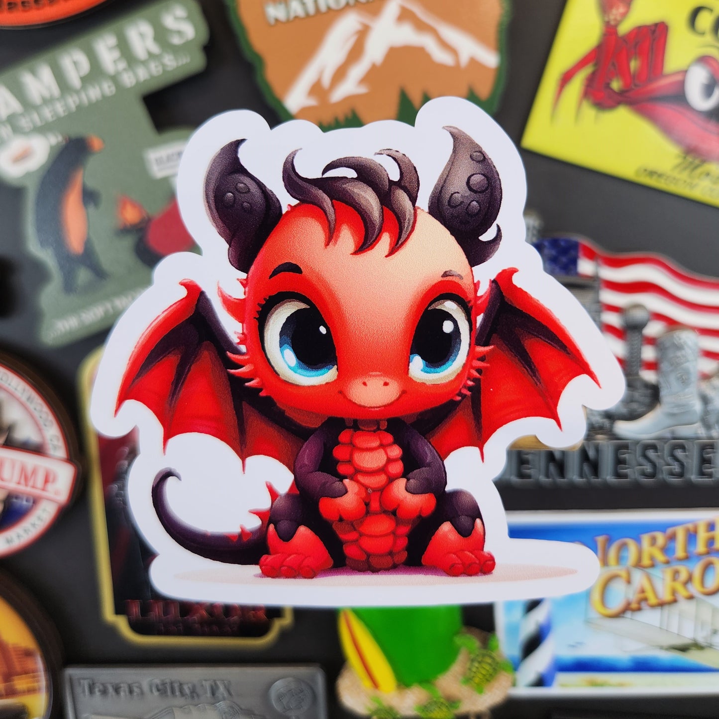 Sticker: Adorable (Red Baby Dragon)