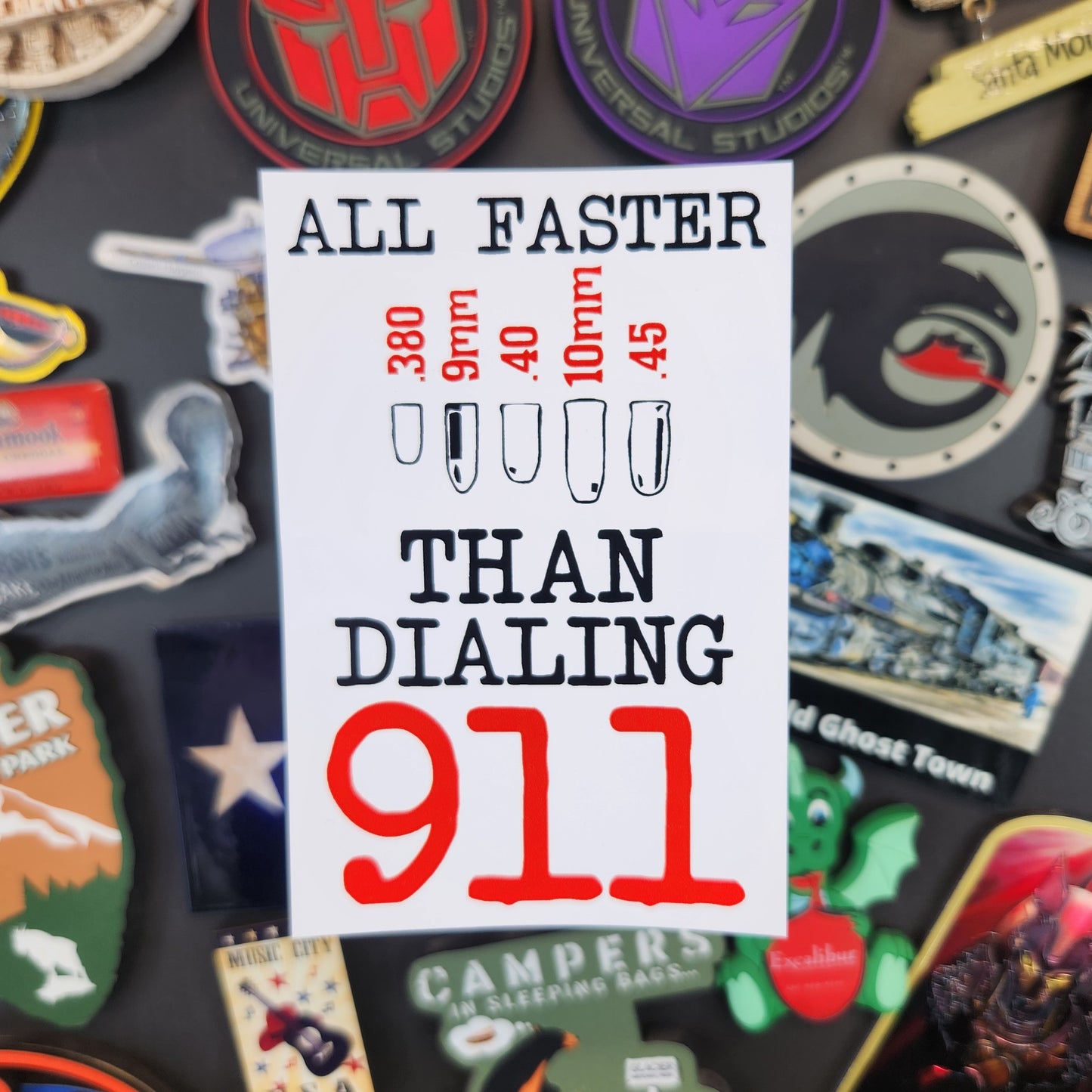 Sticker: Patriotic (All Faster then 911 Sticker)