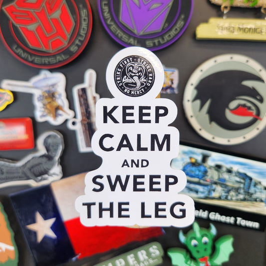 Sticker: Random Coolness (Keep Calm and Sweep the Leg Sticker)