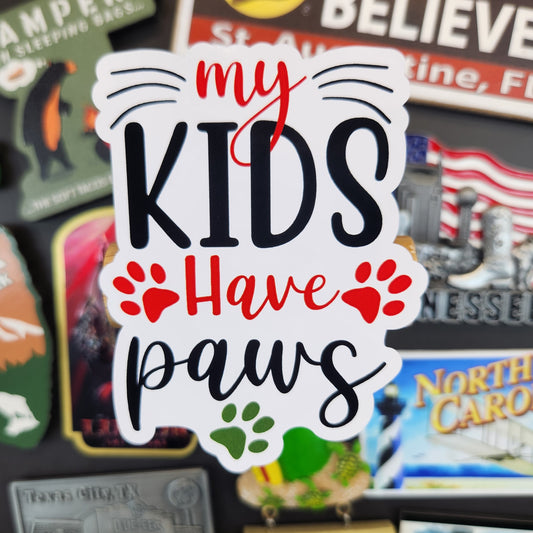 Sticker: Adorable (My Kids Have Paws) Cats and Dogs