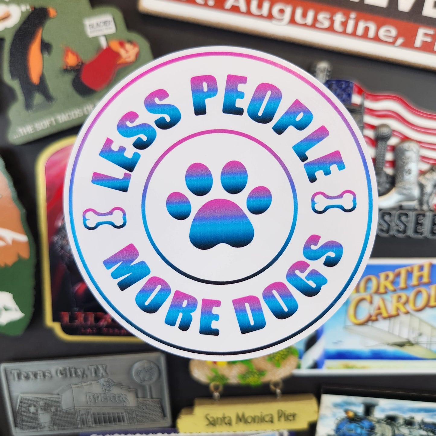 Sticker: Adorable (Less People More Dogs)