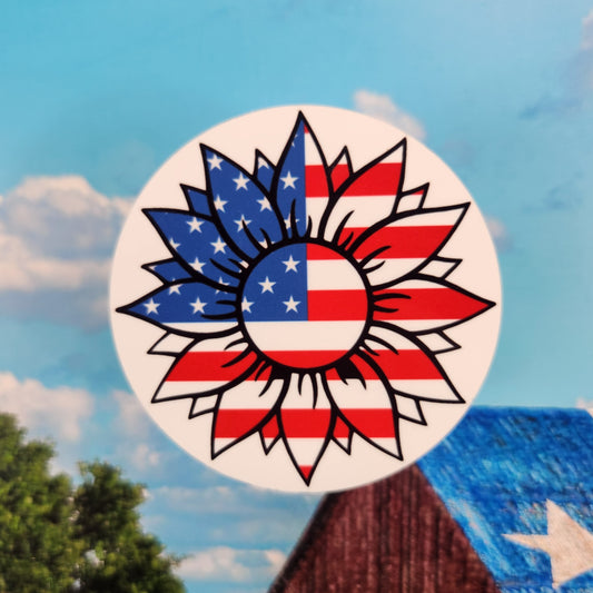 Magnets: Patriotic (American Flag, Sunflower)