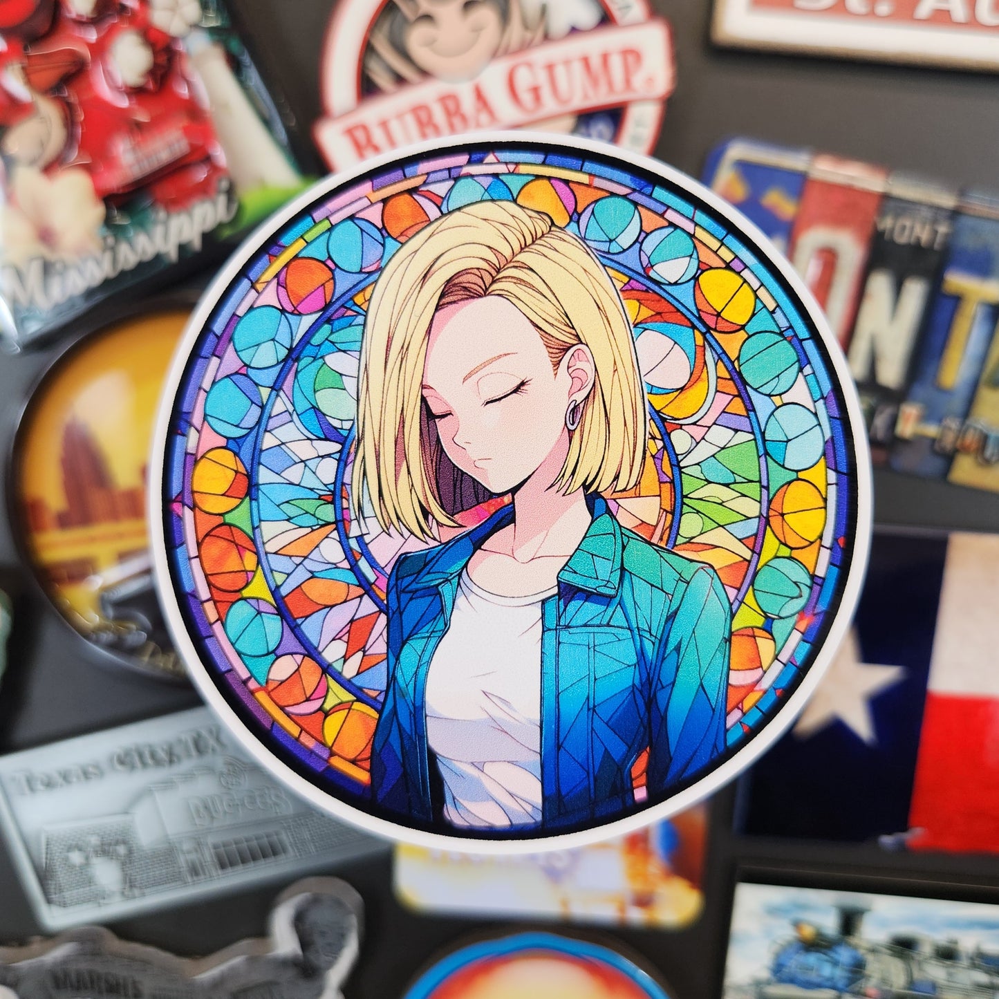 Sticker: Mosaic Anime (DBZ, Android 18)