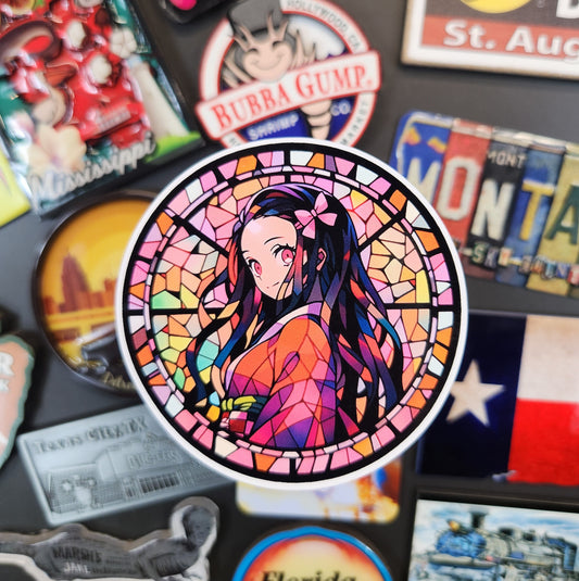 Sticker: Mosaic Anime (Demon Slayer, Nezuko)