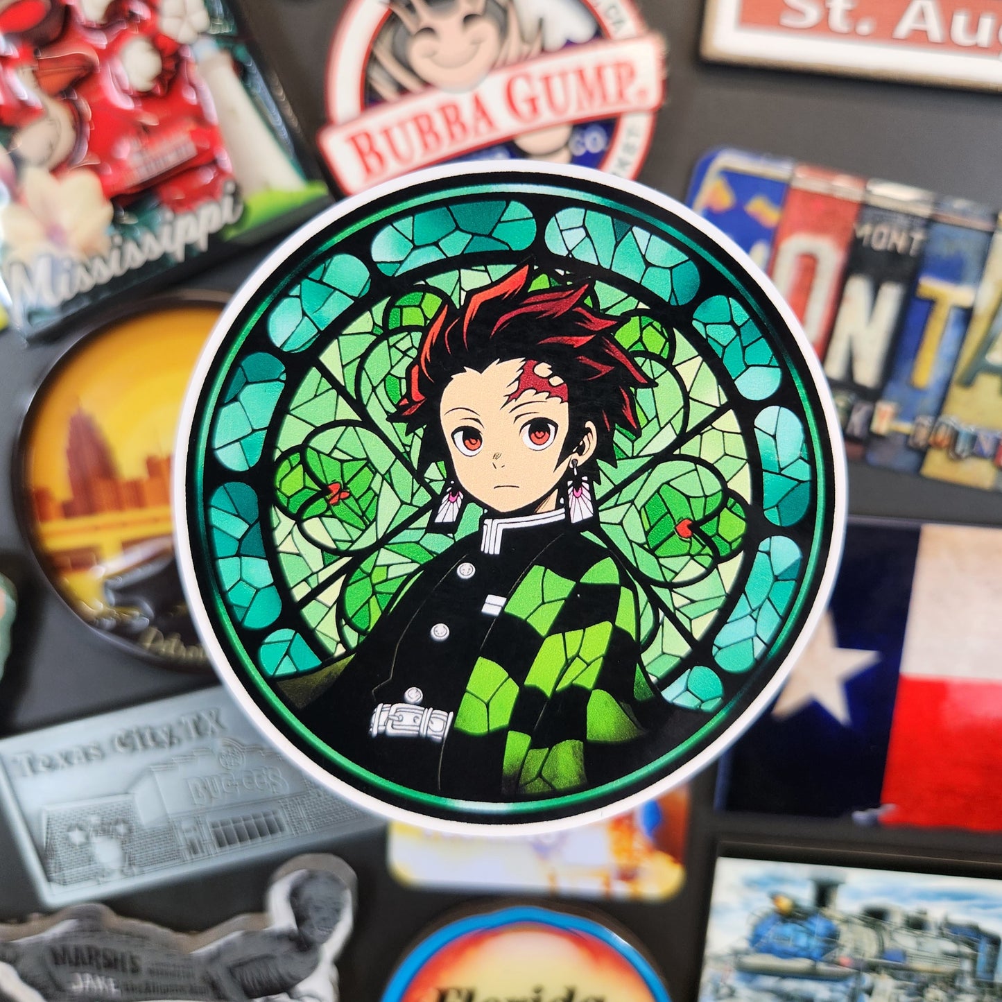 Sticker: Mosaic Anime (Demon Slayer, Tonjiro)