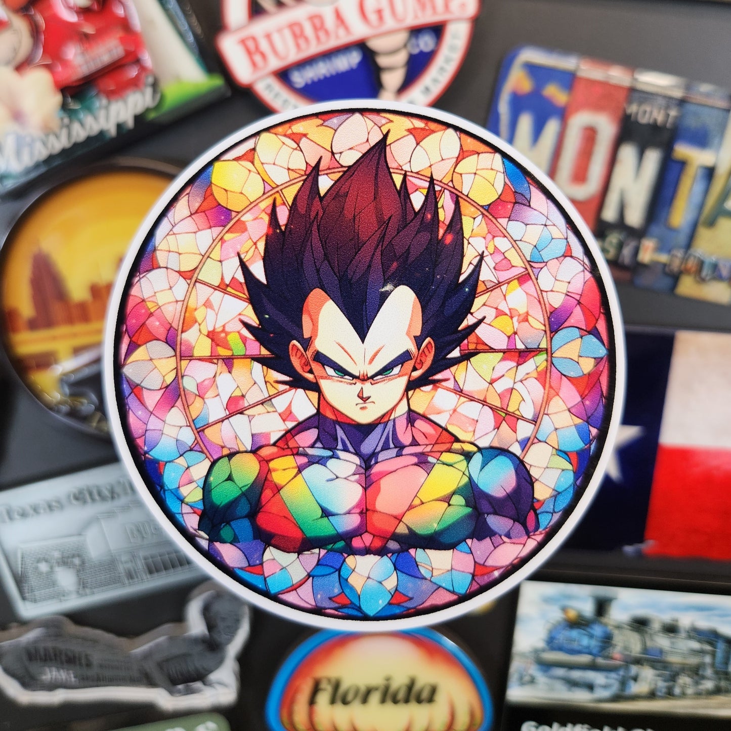 Sticker: Mosaic Anime (DBZ, Vegeta)