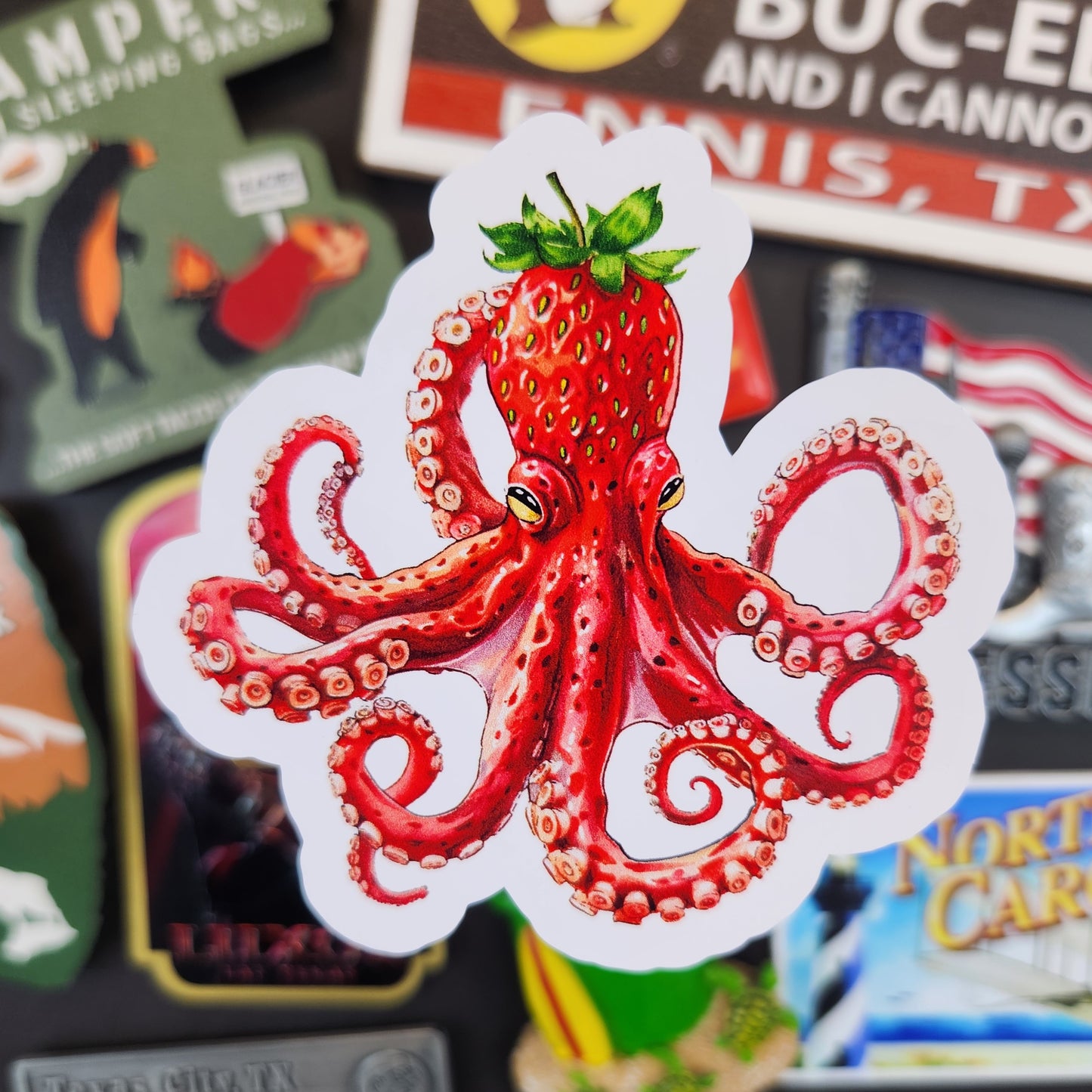 Sticker: Adorable (Strawberry Octopuse)