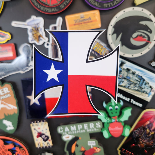 Sticker: Patriotic (Texas Maltese Cross Sticker)