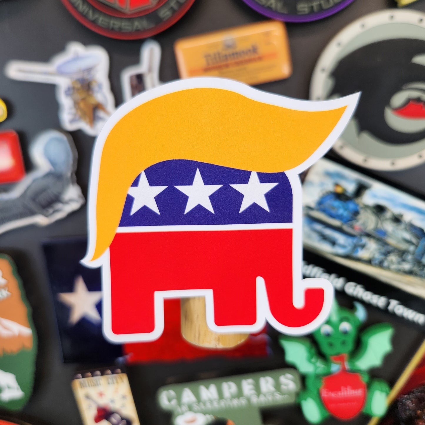 Sticker: Patriotic (Trump Sticker, Trump Elephant)