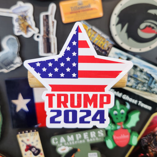 Sticker: Patriotic (Trump Sticker, Trump Star 2024)